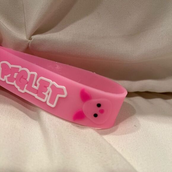 Disney Piglet & Pooh Figure Wrist Keychain Keyring Bag charm NEW 2 piece set! - Picture 5 of 7